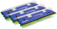Kingston 6GB, 1800MHz, DDR3, CL9 (9-9-9-27), DIMM, (Kit of 3), XMP Tall HS w/ Fan (KHX1800C9D3T1FK3/6GX)